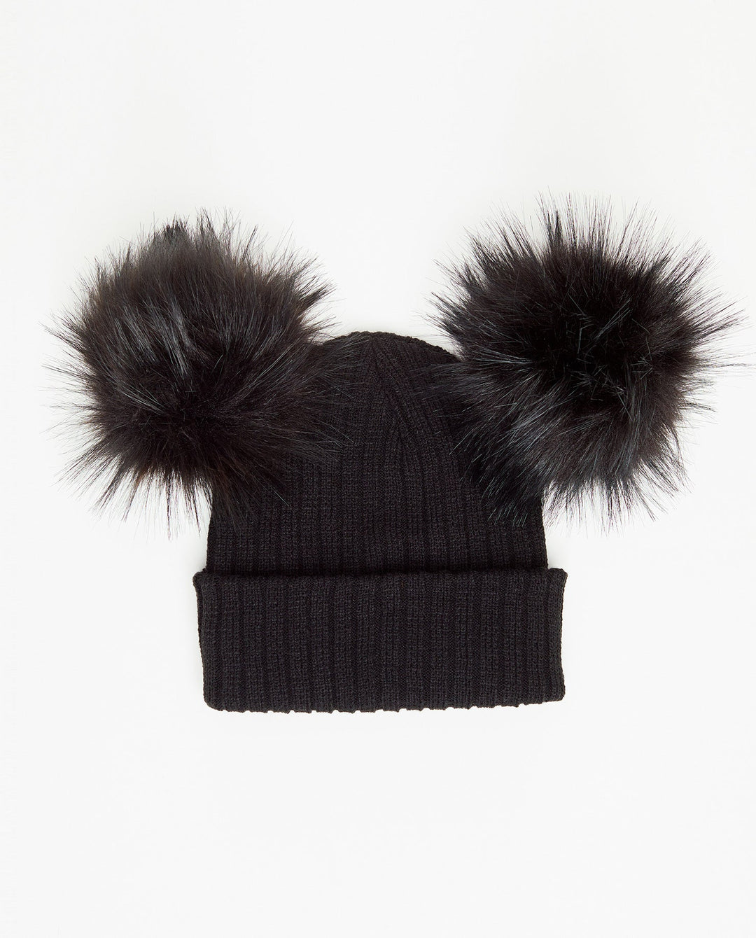 Tuque Pré-Ado Ourson Doublée Noir - Vegan