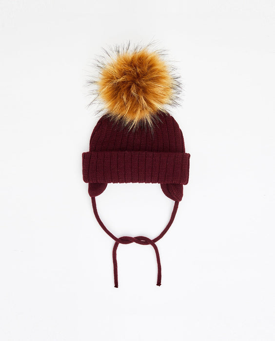 Knit Beanie Burgundy