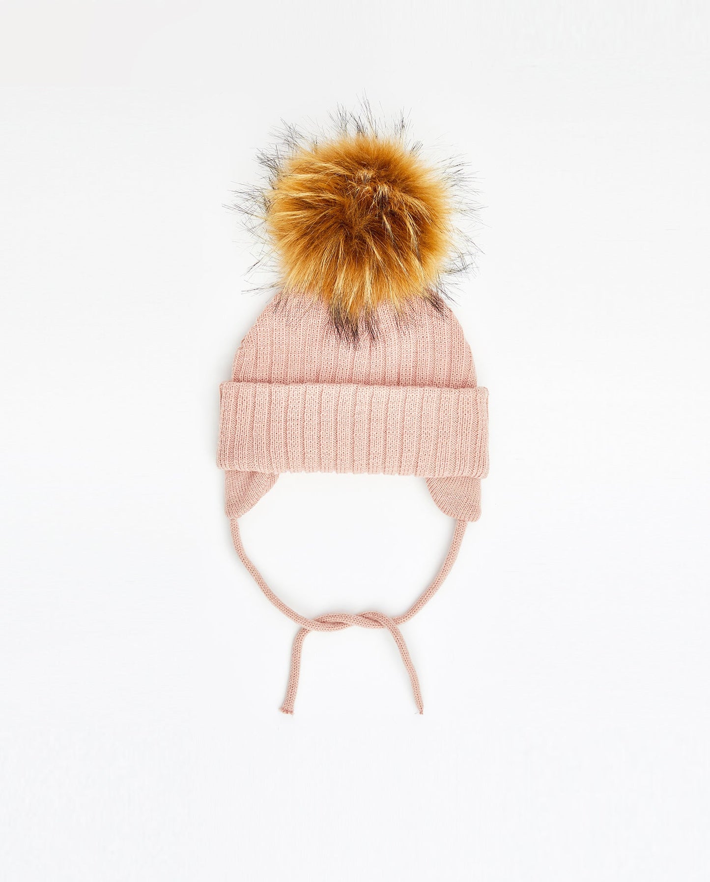 Tuque Bébé Doublée Rose Mat - Vegan