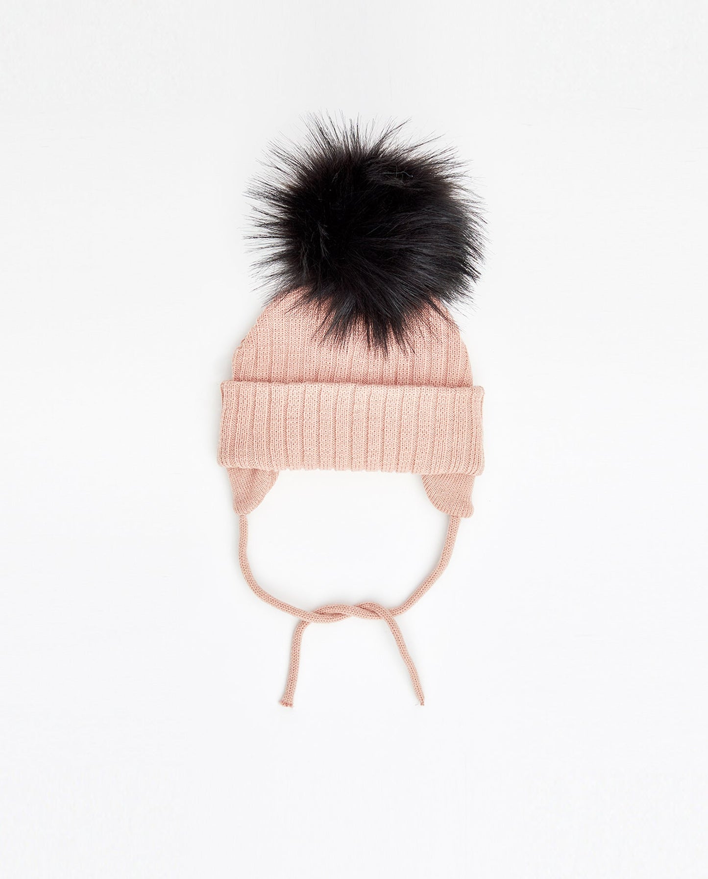 Tuque Bébé Doublée Rose Mat - Vegan