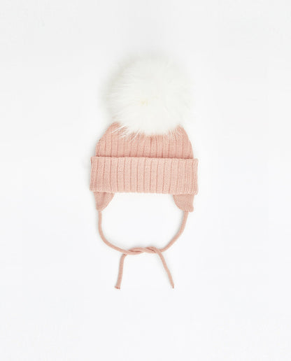 Knit Beanie Matte Pink