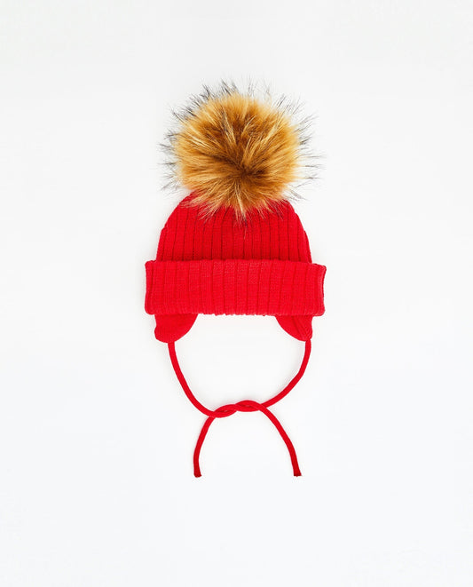 Tuque Enfant Doublée avec Cordons Be Silly - Vegan