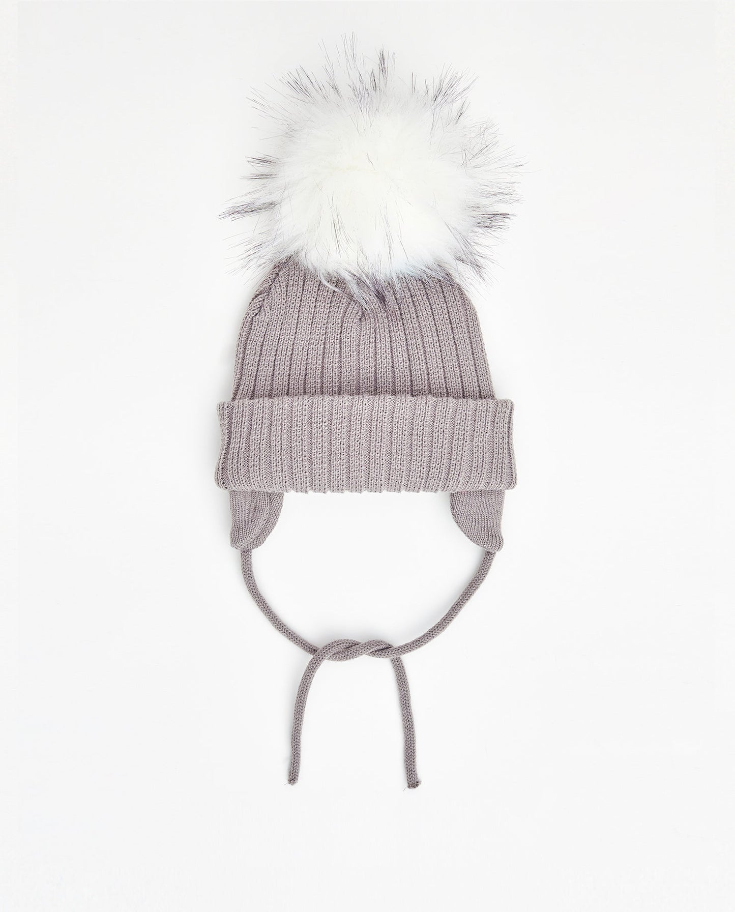 Tuque Bébé Doublée Gris - Vegan