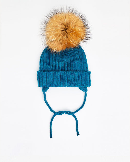 Tuque Bébé Doublée Turquoise