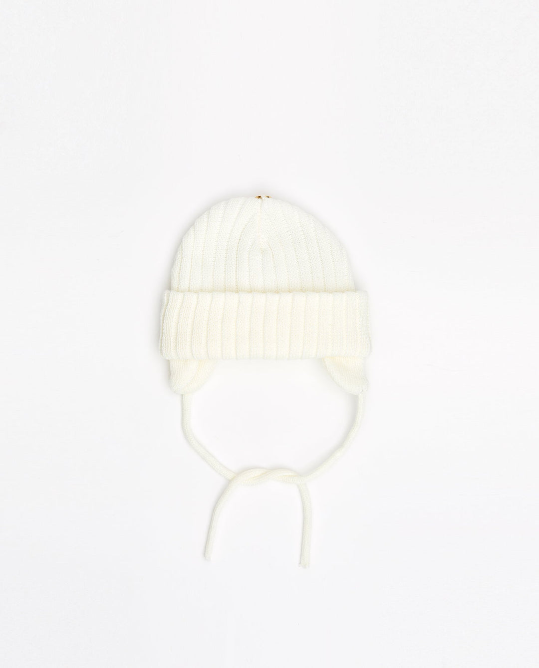 Bonnet en tricot - Sans pompon - Enfant 2-6T avec cordons de serrage 