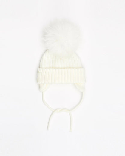 Knit Beanie Blanc