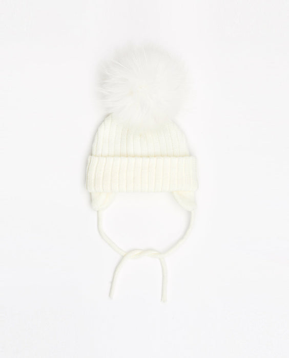 Knit Beanie White