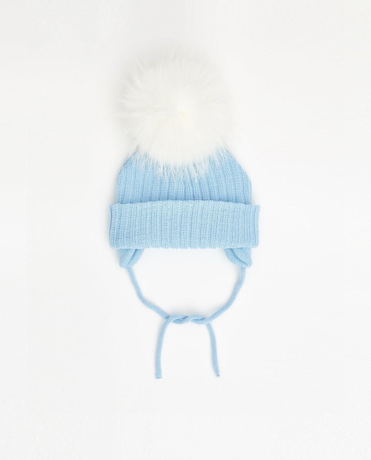 Tuque Bébé Doublée Bleu Bébé