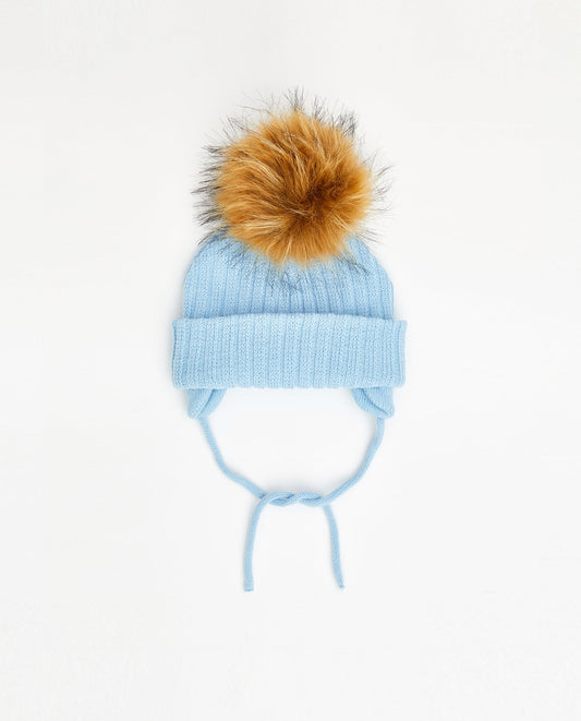 Tuque Bébé Doublée Baby Blue - Vegan