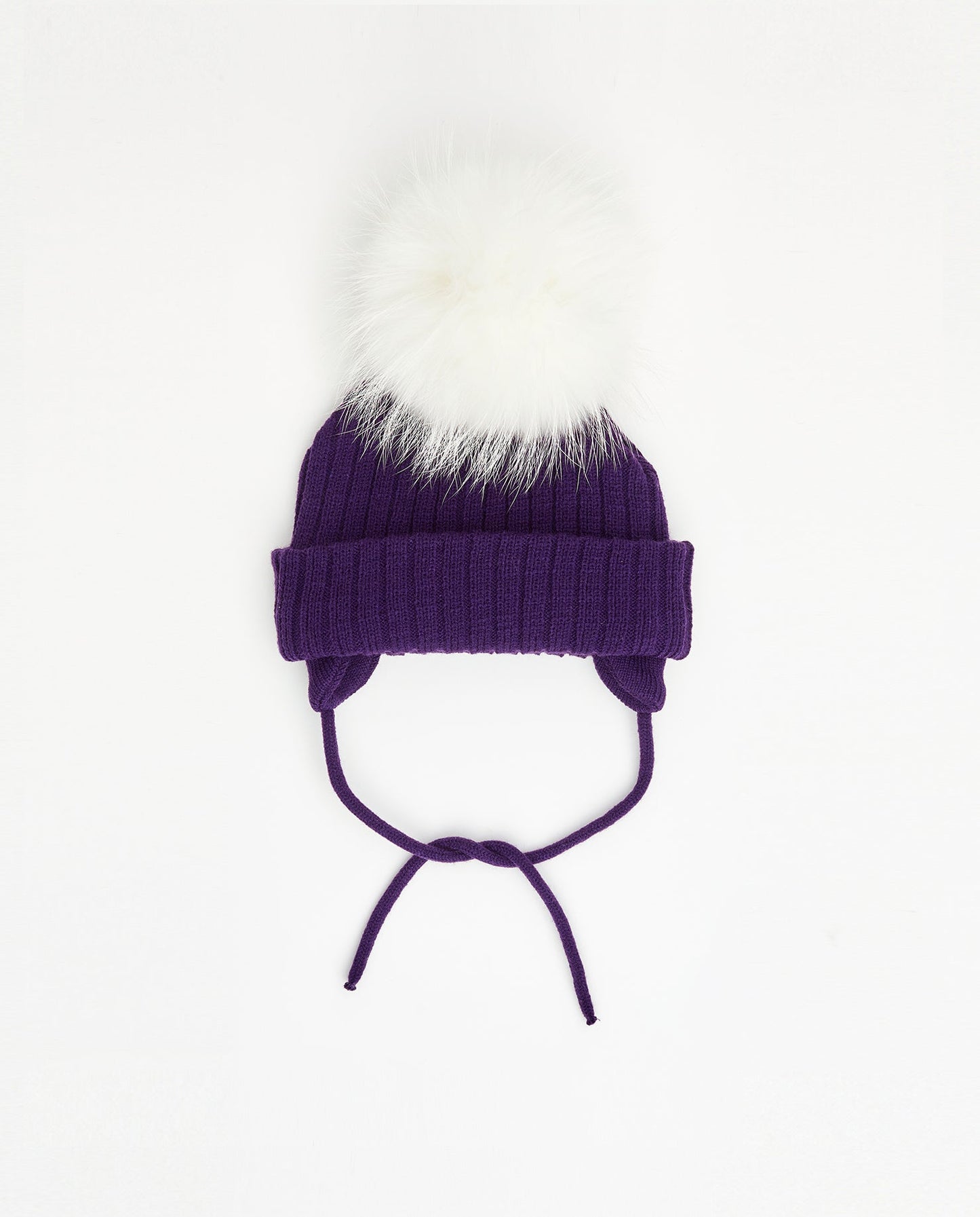 Tuque Bébé Doublée Aubergine