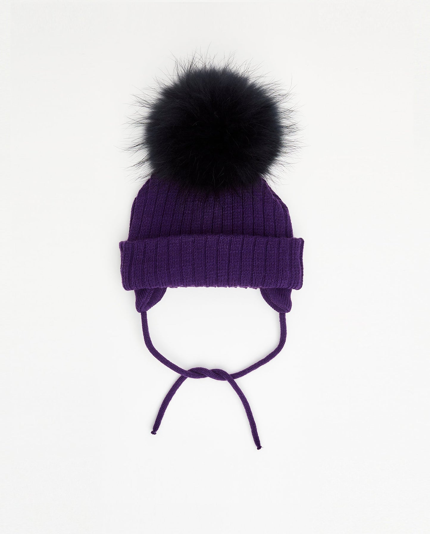 Tuque Bébé Doublée Aubergine