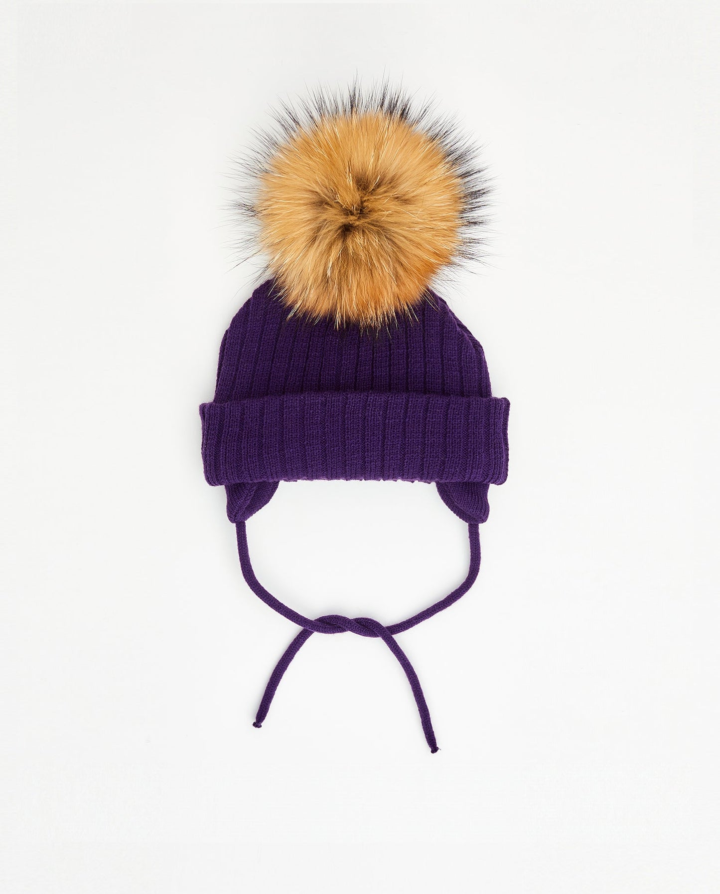 Tuque Bébé Doublée Aubergine