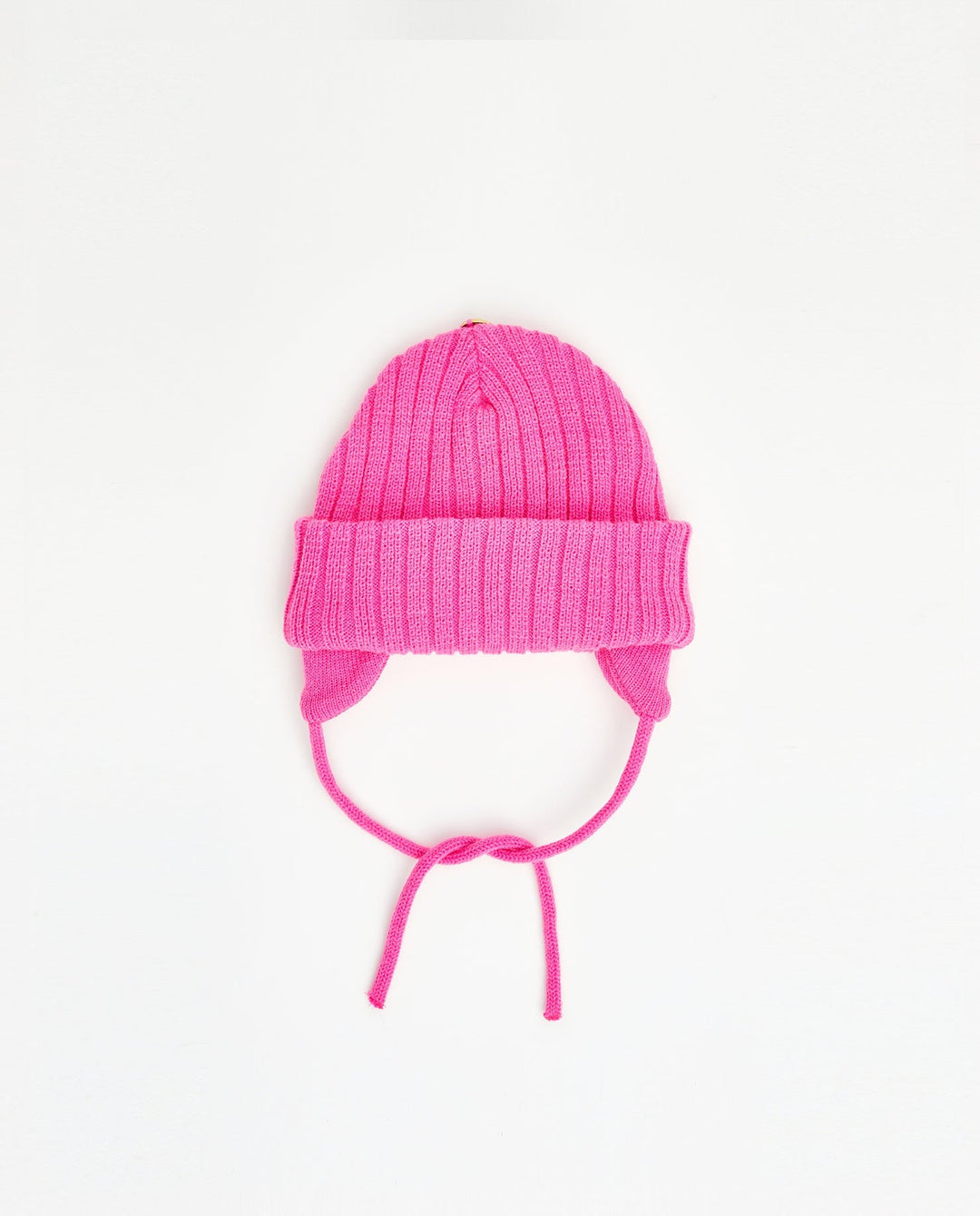 Bonnet en tricot - Sans pompon - Enfant 2-6T avec cordons de serrage 