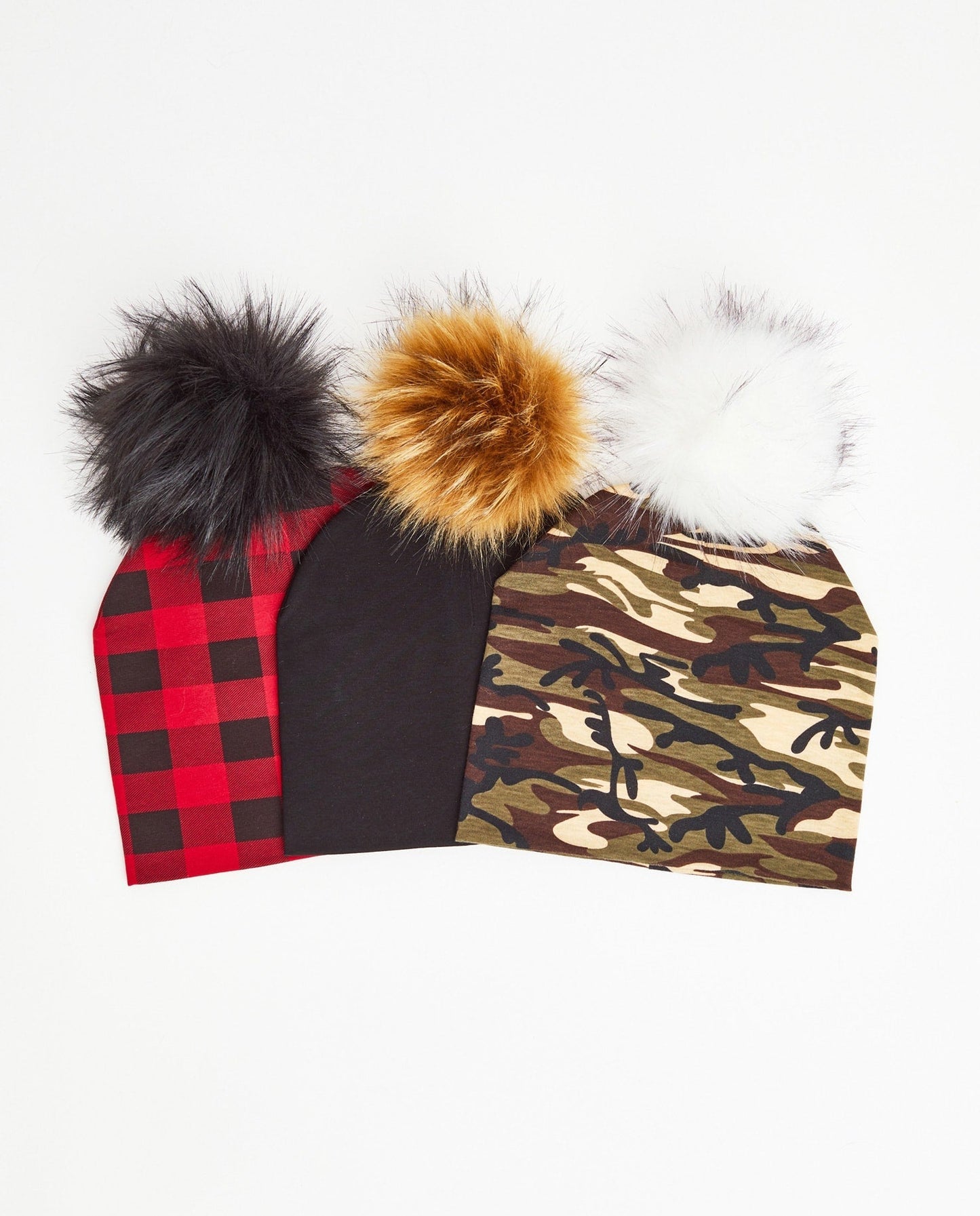 TRIO Tuques Pré-Ado Coton | TRIO Teen Cotton Beanies - Vegan - Mpompon