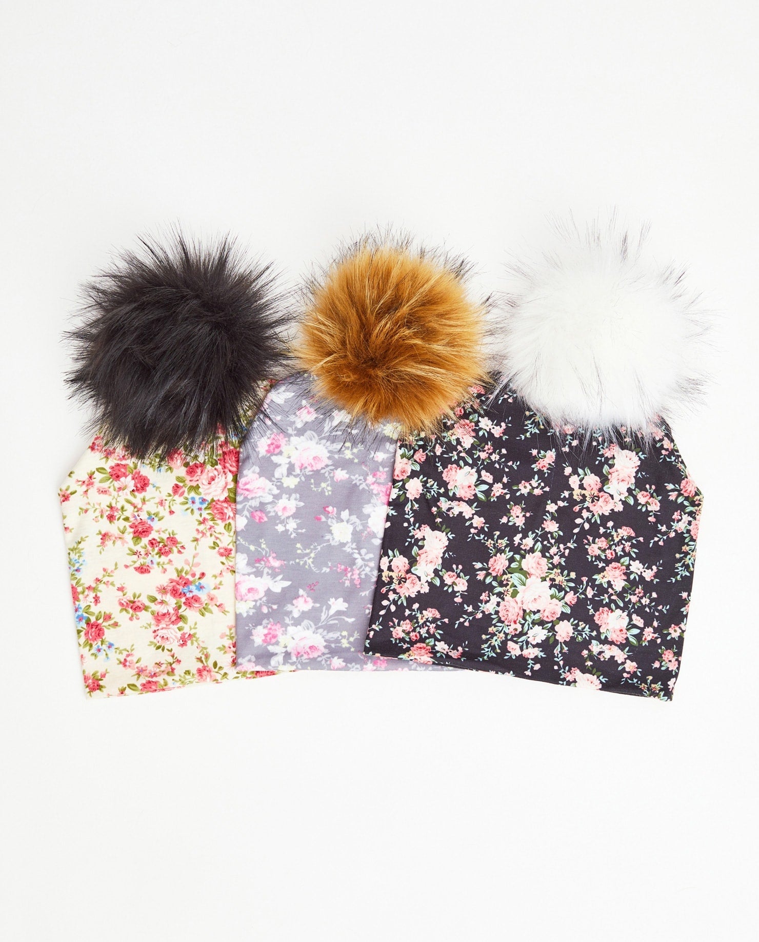 TRIO Tuques Pré-Ado Coton | TRIO Teen Cotton Beanies - Vegan - Mpompon