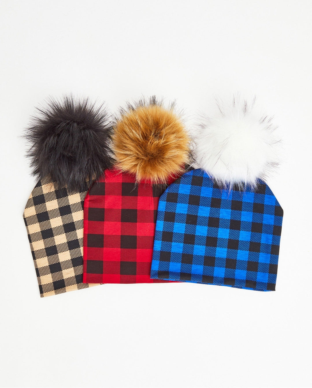 TRIO Tuques Adulte Coton | TRIO Adult Cotton Beanies - Vegan - Mpompon