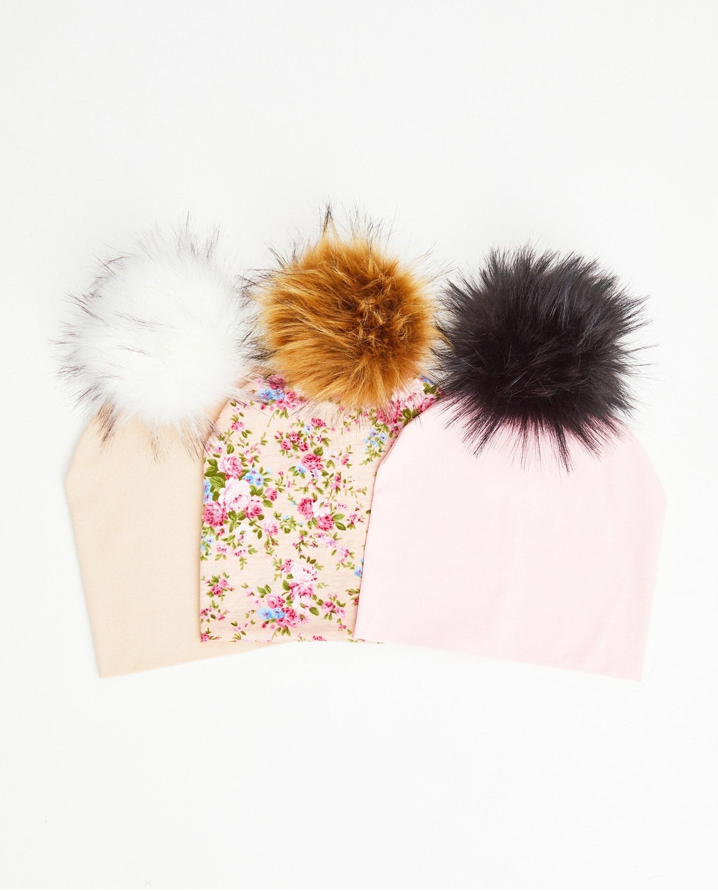 TRIO Tuques Pré-Ado Coton | TRIO Teen Cotton Beanies - Vegan - Mpompon