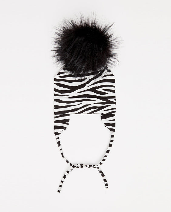 Cotton Beanie Zebra