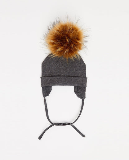 Cotton Beanie Charcoal