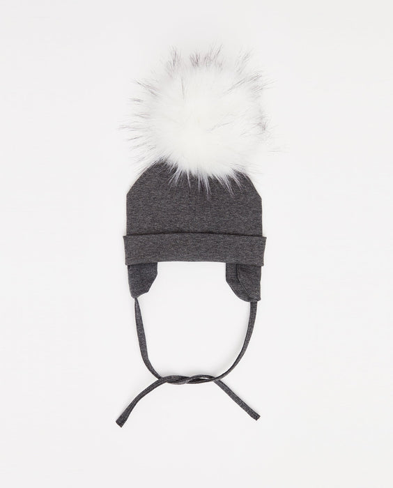 Cotton Beanie Charcoal