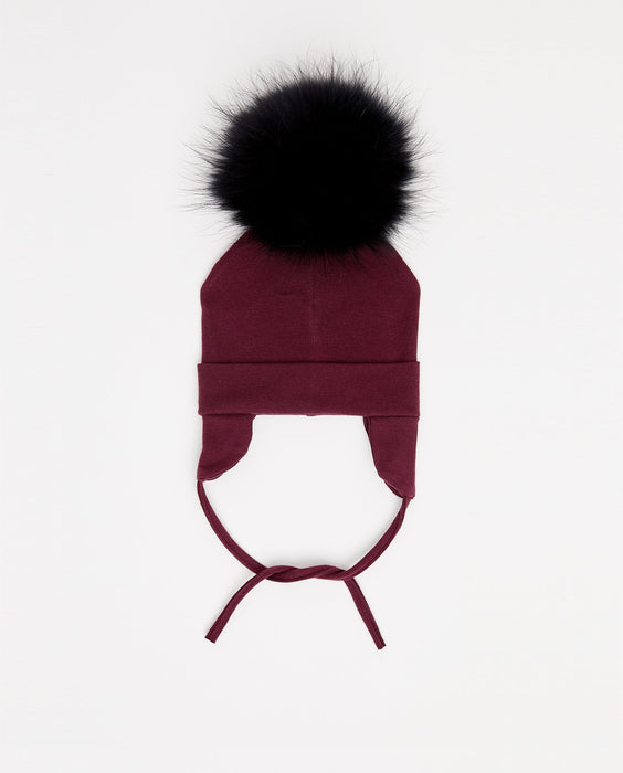 Cotton Beanie Burgundy