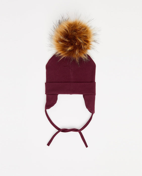 Cotton Beanie Burgundy