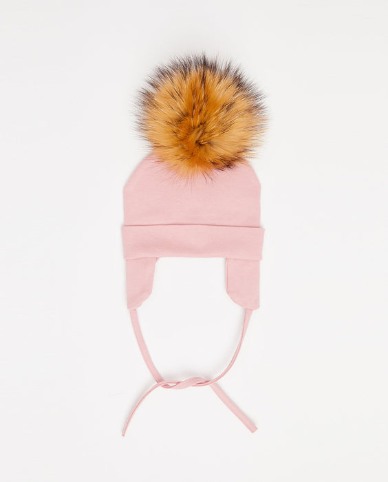 Cotton Beanie Matte Pink