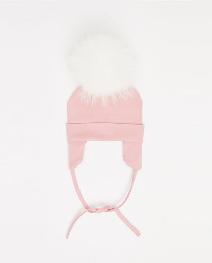 Cotton Beanie Matte Pink