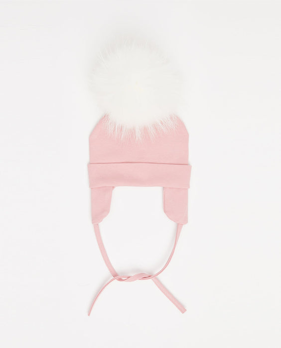 Cotton Beanie Matte Pink