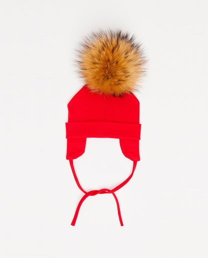 Cotton Beanie Rouge