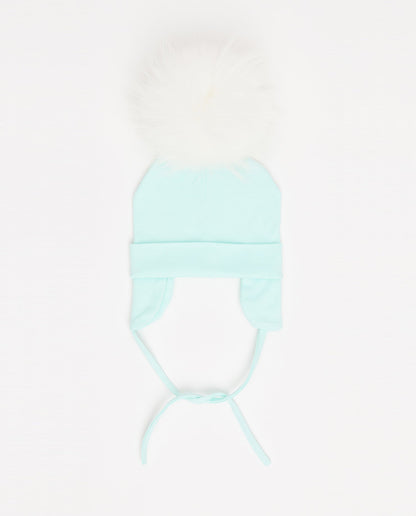 Cotton Beanie Aqua