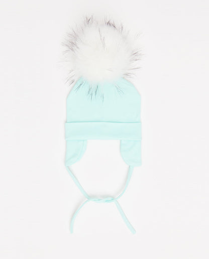 Cotton Beanie Aqua