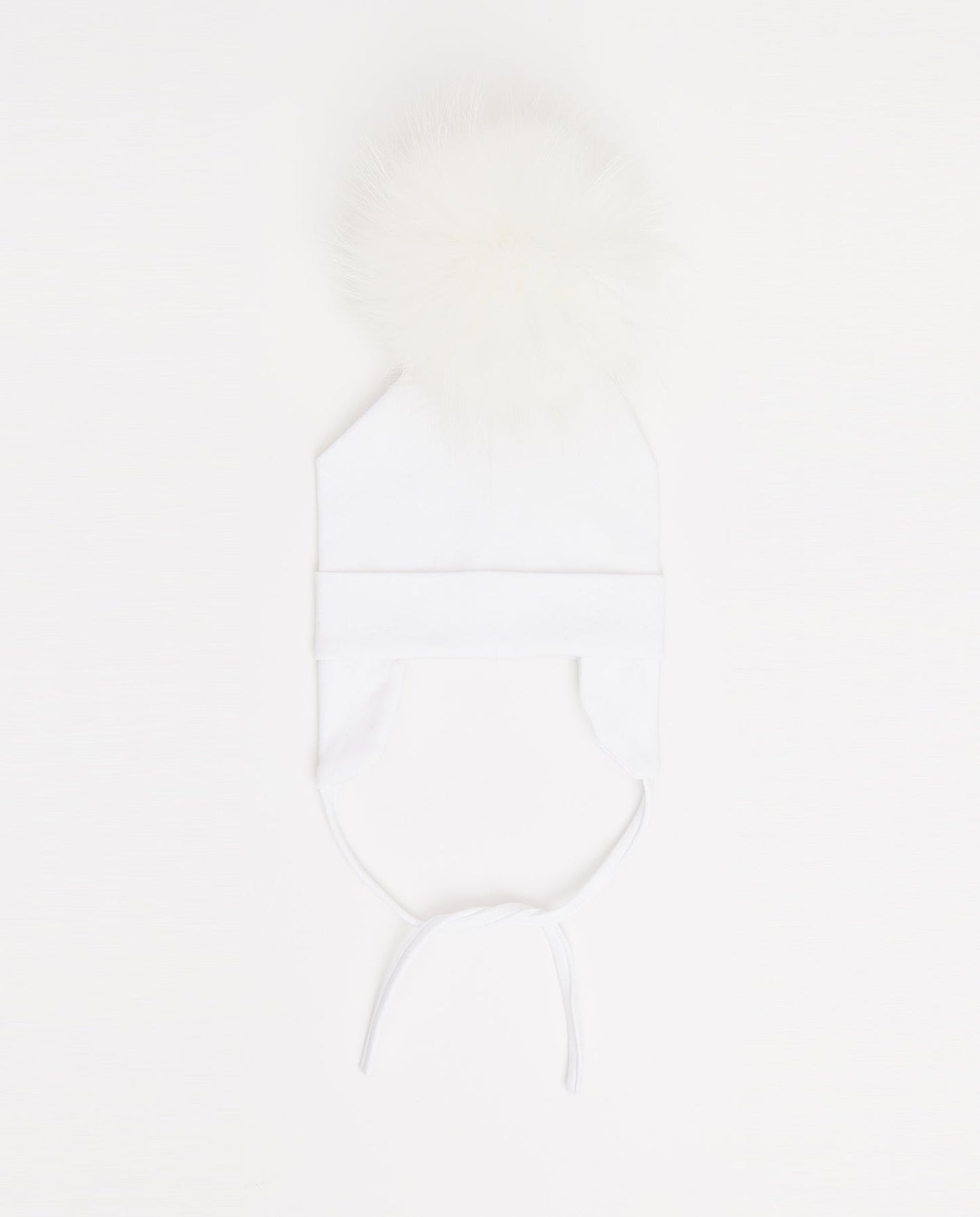 Tuque Bébé Coton Blanc