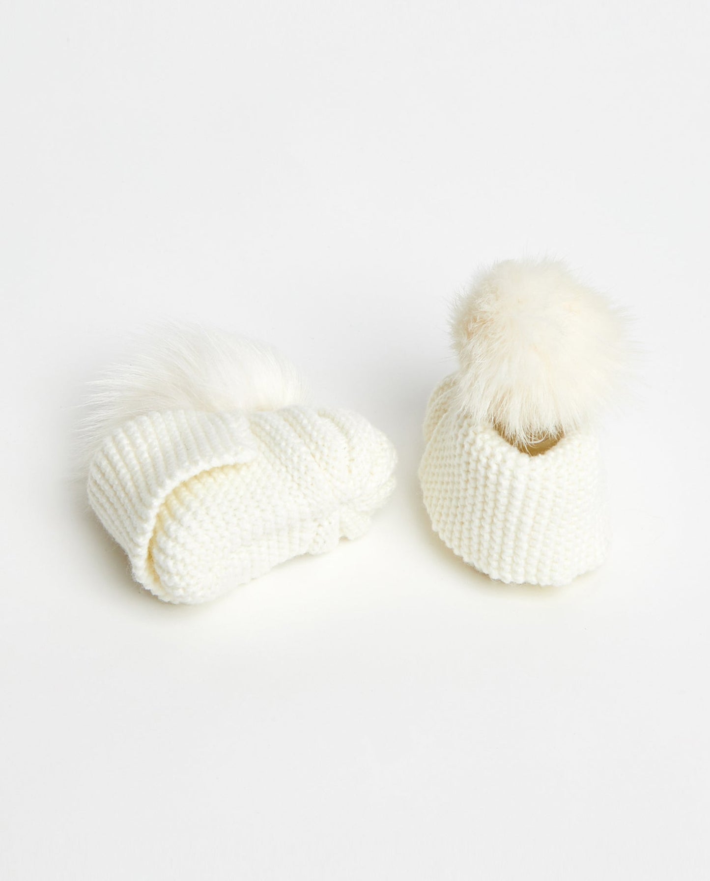 Pantoufles Bébé Tricot - Mpompon