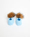 Pantoufles Tricot | Knit Slippers BABY BLUE - Mpompon