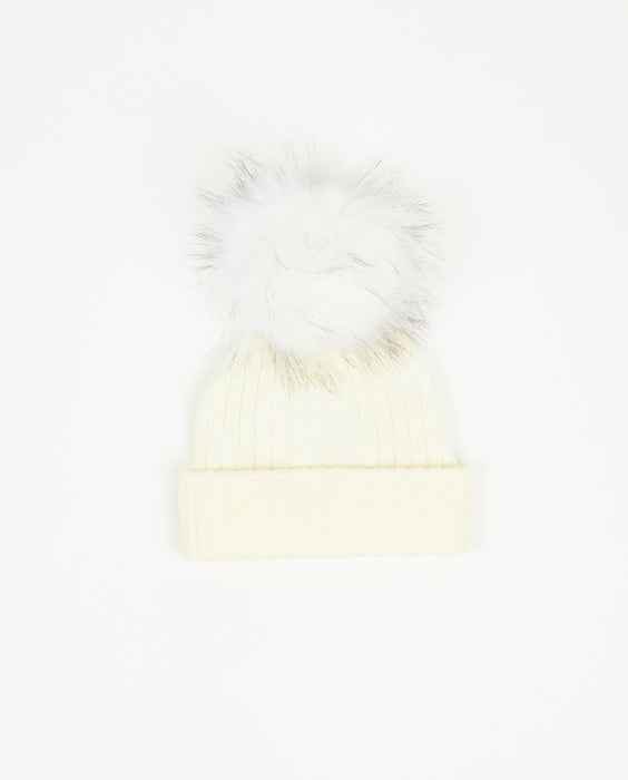 Knit Beanie White