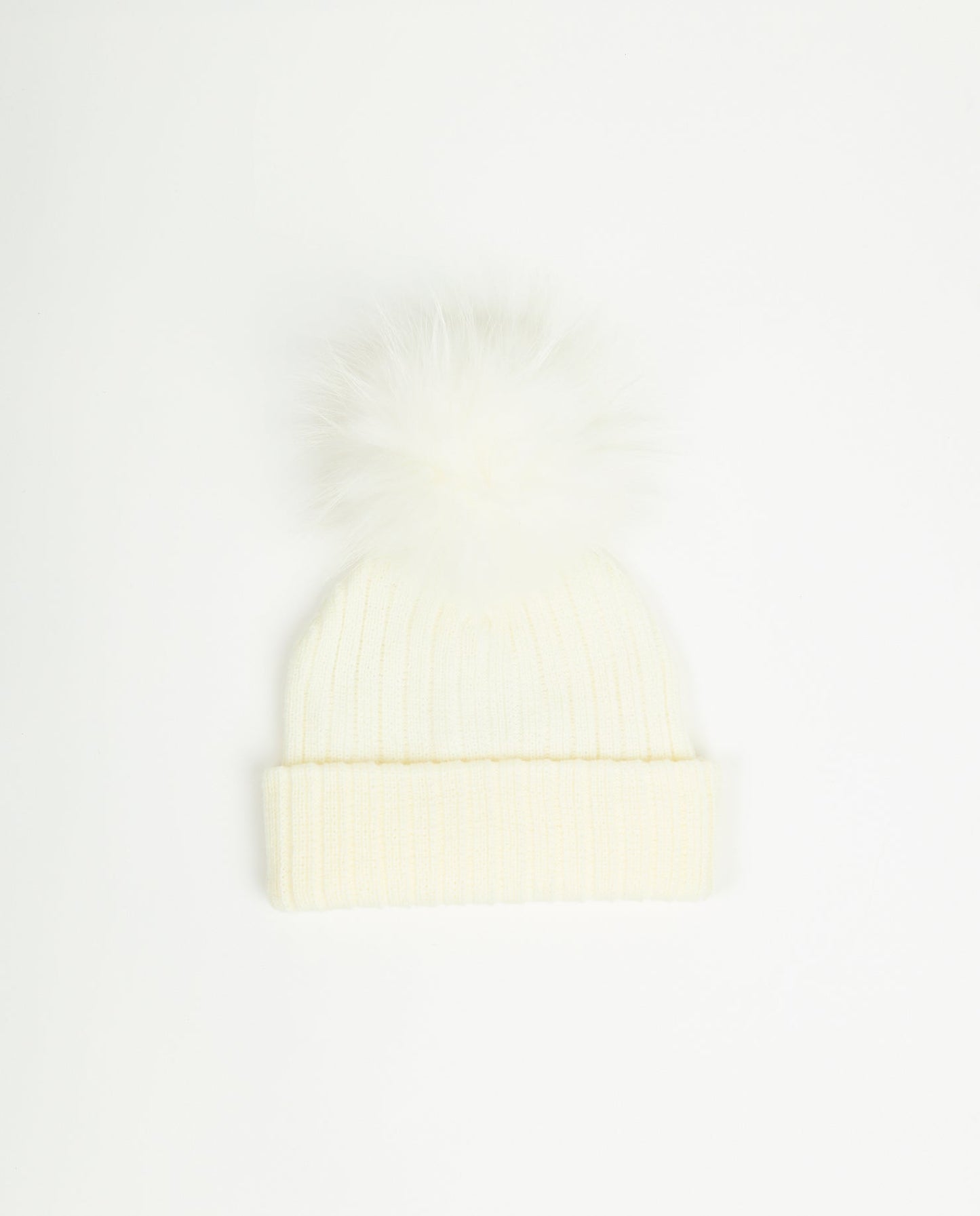 Knit Beanie Blanc