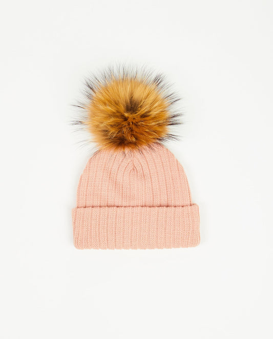 Tuque Enfant Doublée Soft Pink