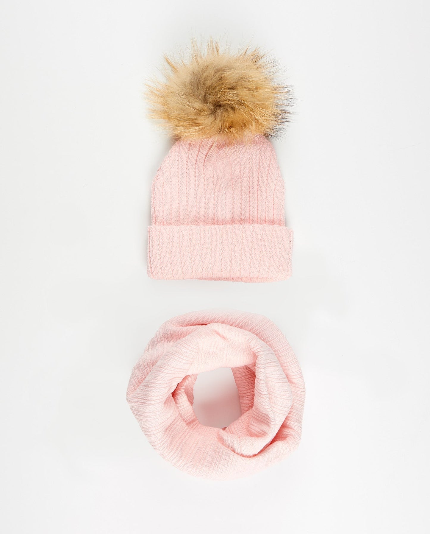 DUO Tuque Adulte et Foulard Doublé | Adult Knit Beanie and Scarf - Mpompon