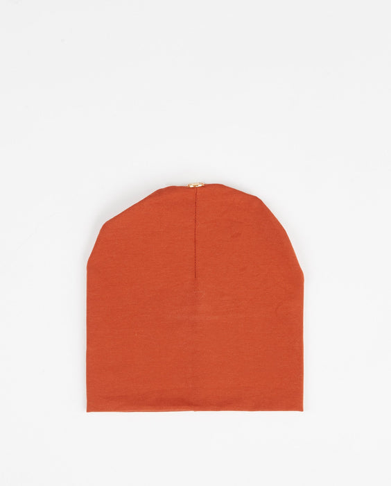 100% Cotton Beanie with Button for Optional Pom, 15 years +