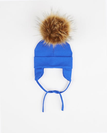 Tuque Bébé Coton Bleu Royal - Vegan