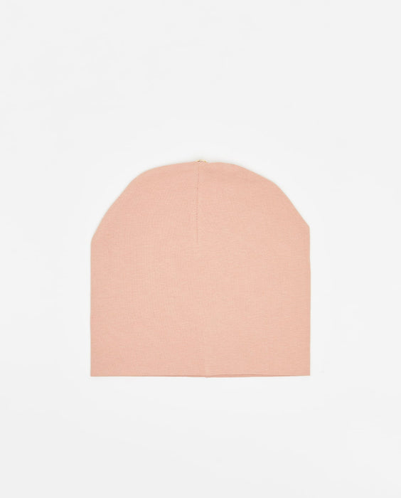 100% Cotton Beanie with Button for Optional Pom, 1-5 years