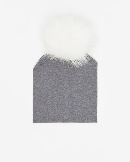 Cotton Beanie Charcoal