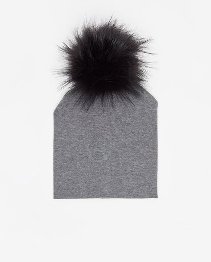 Cotton Beanie Charcoal