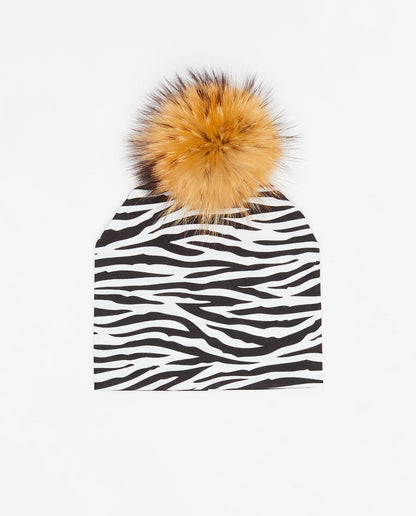 Cotton Beanie Zebra