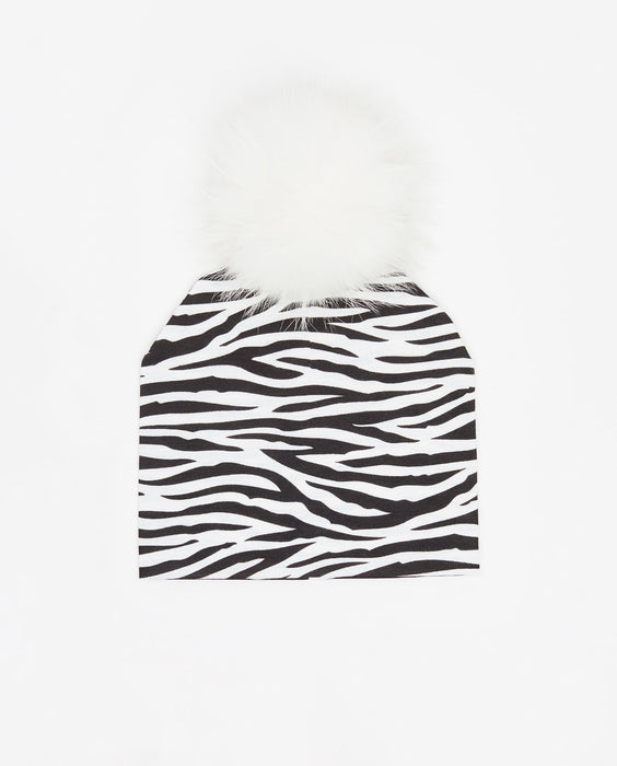 Cotton Beanie Zebra