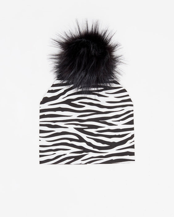 Cotton Beanie Zebra