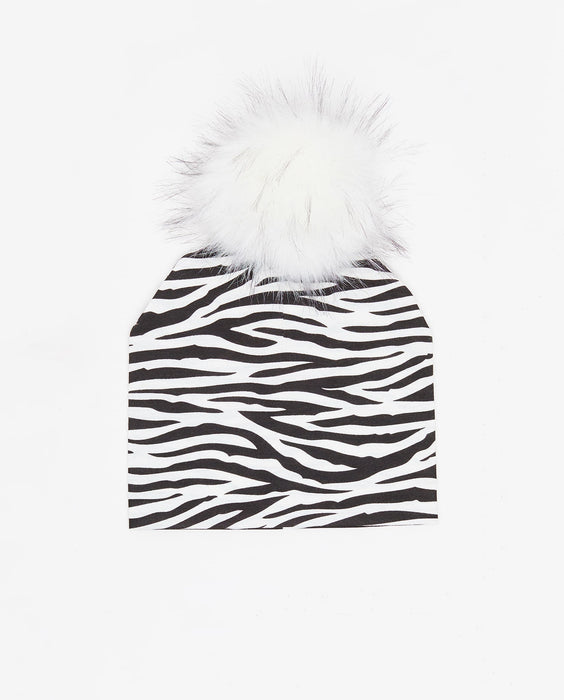 Cotton Beanie Zebra