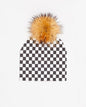 Cotton Beanie Checkmate