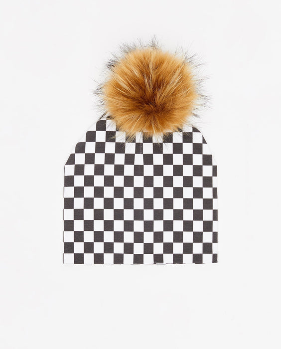 Cotton Beanie Checkmate